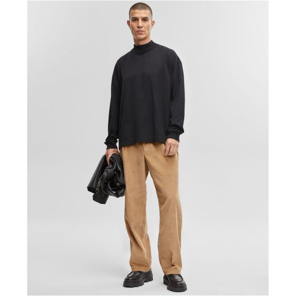 Mode Of One Mens Long-Sleeve Oversized-Fit Basic T-Shirt, NWT